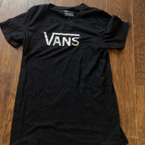 Plain black and white vans short sleeve T-Shirt - Picture 3 of 3